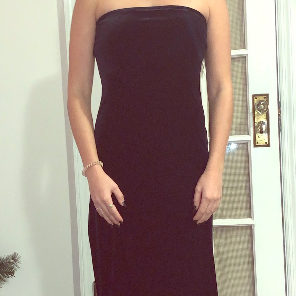 Velvet midi dress